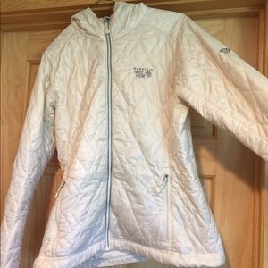 White light down jacket